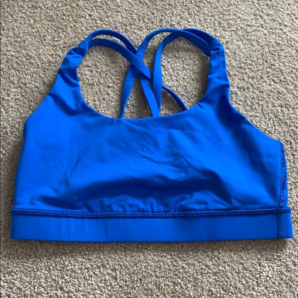 Lululemon royal blue sports bra size 6